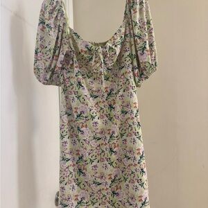 Floral Puff Sleeve Dress